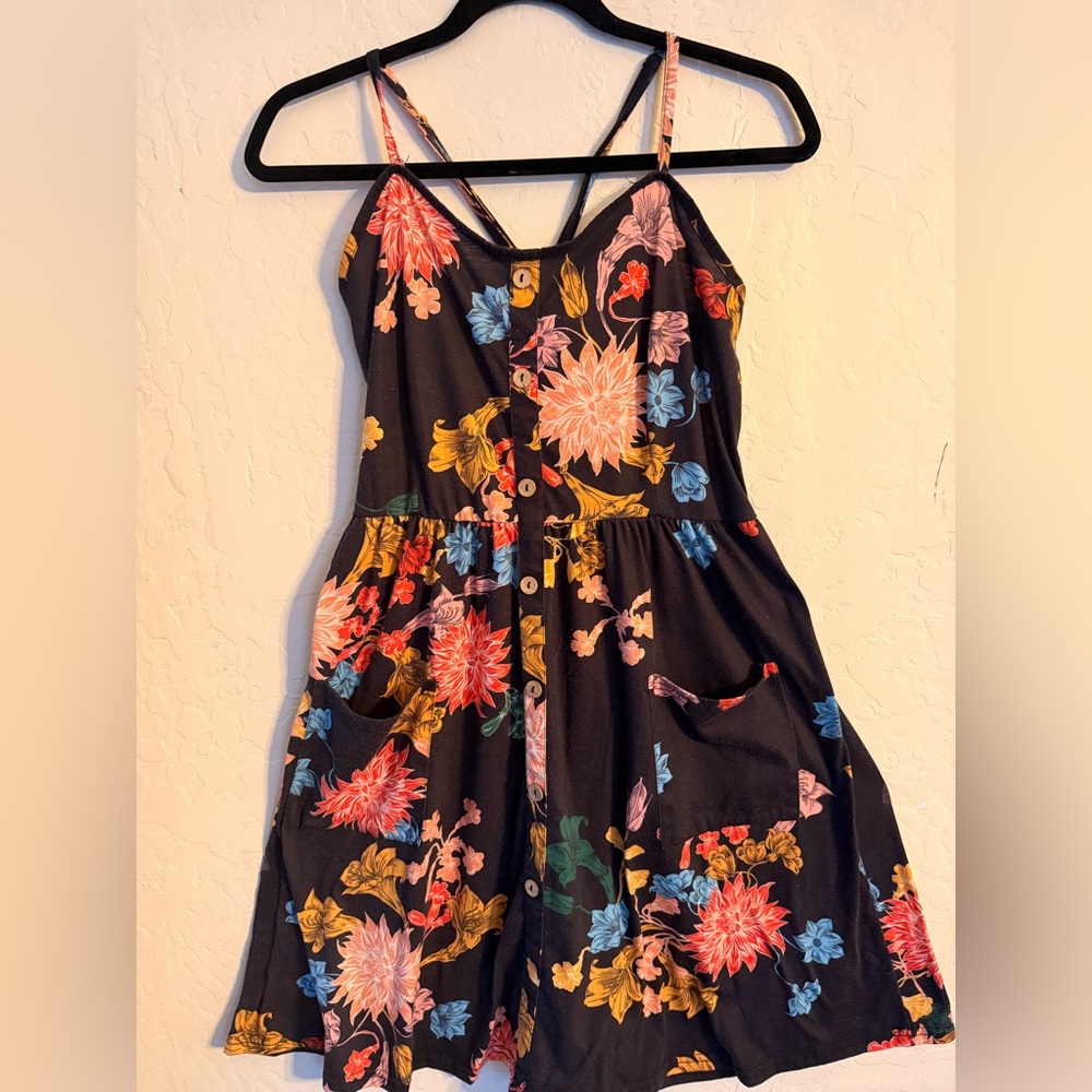 Floral Button-Down Dress - Picture 1 of 2